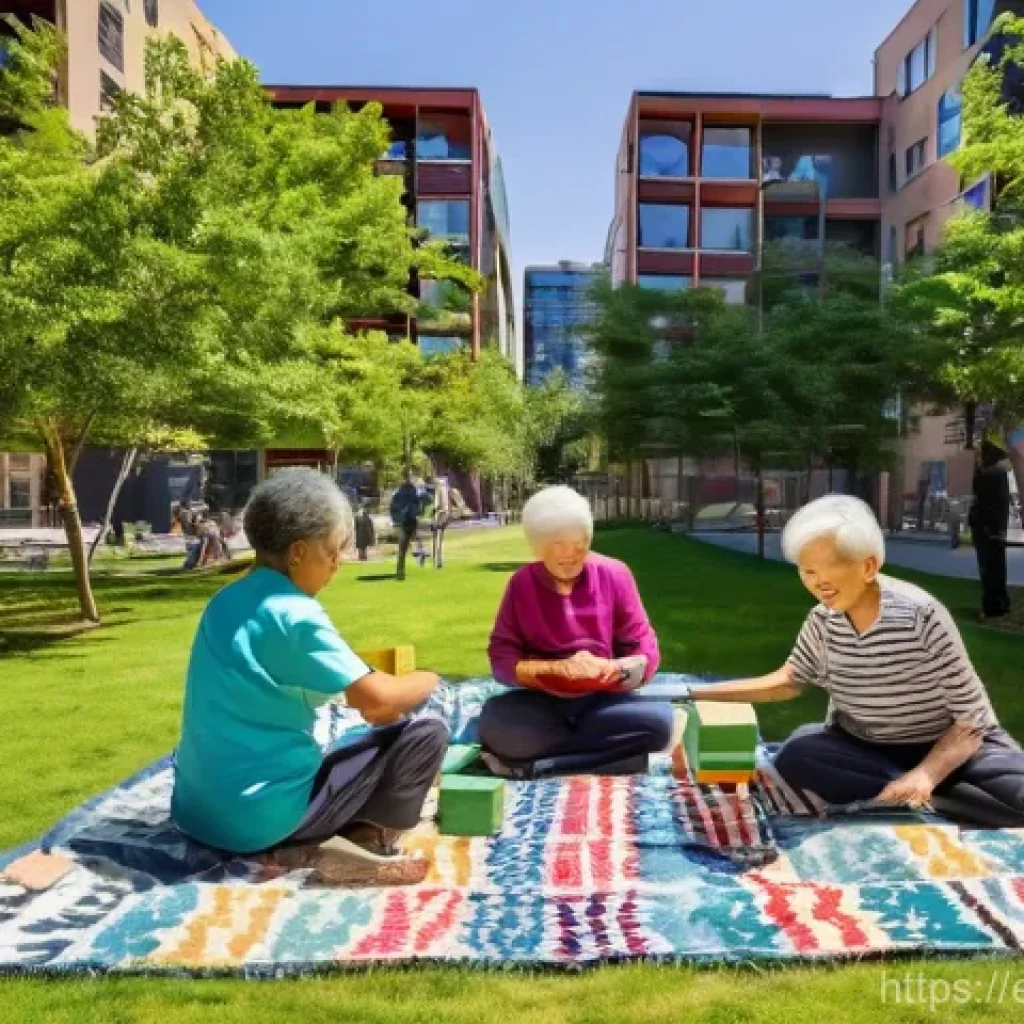 도시계획 업무에서의 창의적 문제 해결법 - **Community-Driven Park: A Hub of Intergenerational Life**
"A vibrant, sunlit urban park designe...